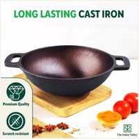 Thumbnail for The Indus Valley Super Smooth Cast Iron Set: Kadai+ Tawa+ Frypan, Kitchen set for Home, Nonstick, 100% Pure, Toxin