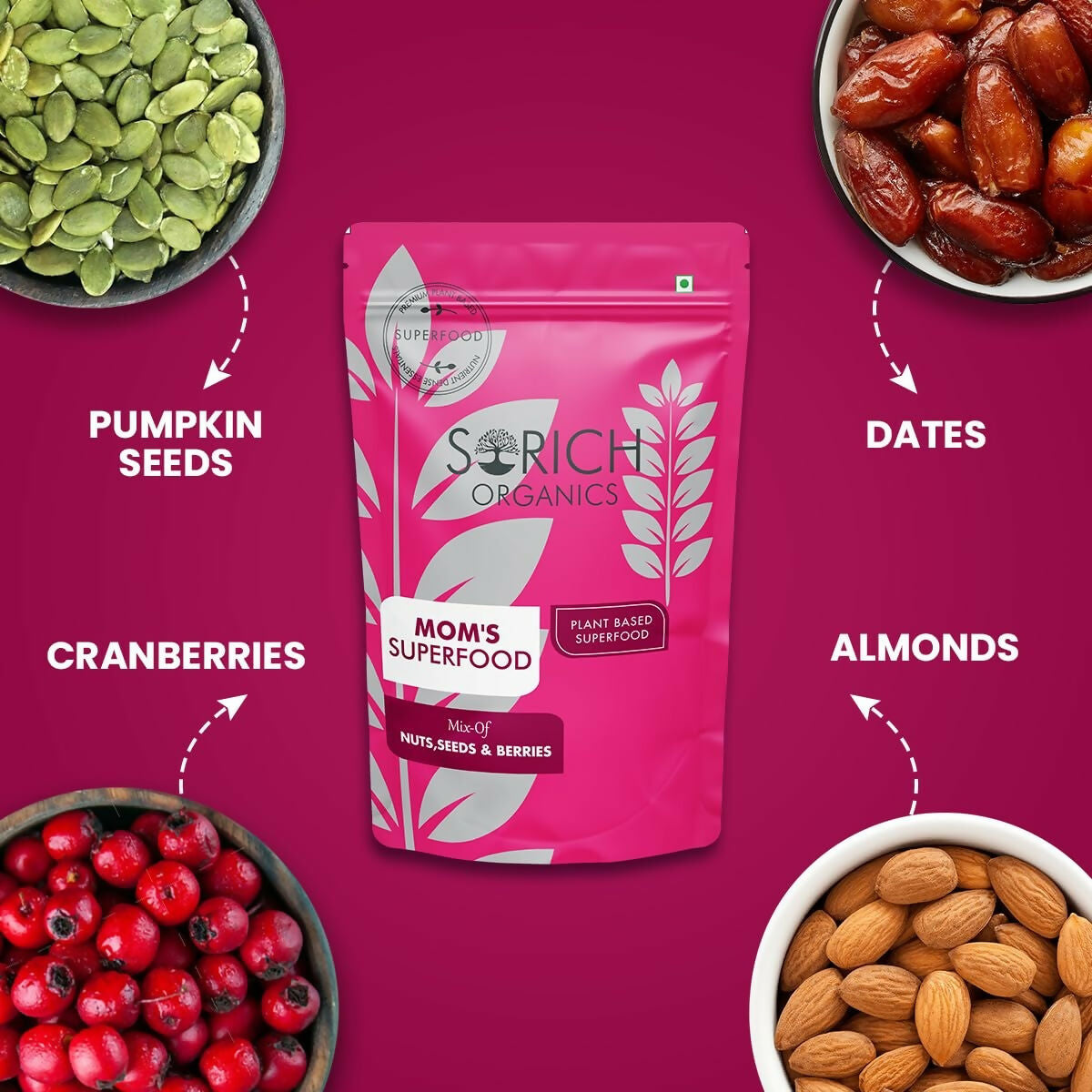 Sorich Organics Mother is Superfood Mix Nuts & Seeds