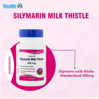 Thumbnail for Healthvit Silymarin Milk Thistle Capsules