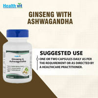 Thumbnail for Healthvit Ginseng & Ashwagandha Capsules