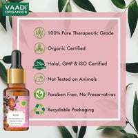 Thumbnail for Vaadi Herbals Rose 100% Pure Essential Oil Therapeutic Grade 10 Ml