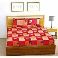 Thumbnail for Cotton Double Bedsheet with 2 Pillow Covers