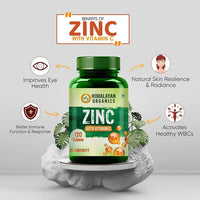 Thumbnail for Himalayan Organics Zinc With Vitamin C Tablets