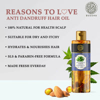 Thumbnail for Buddha Natural Anti Dandruff Hair Oil Controls Dandruff And Revitalizes Hair