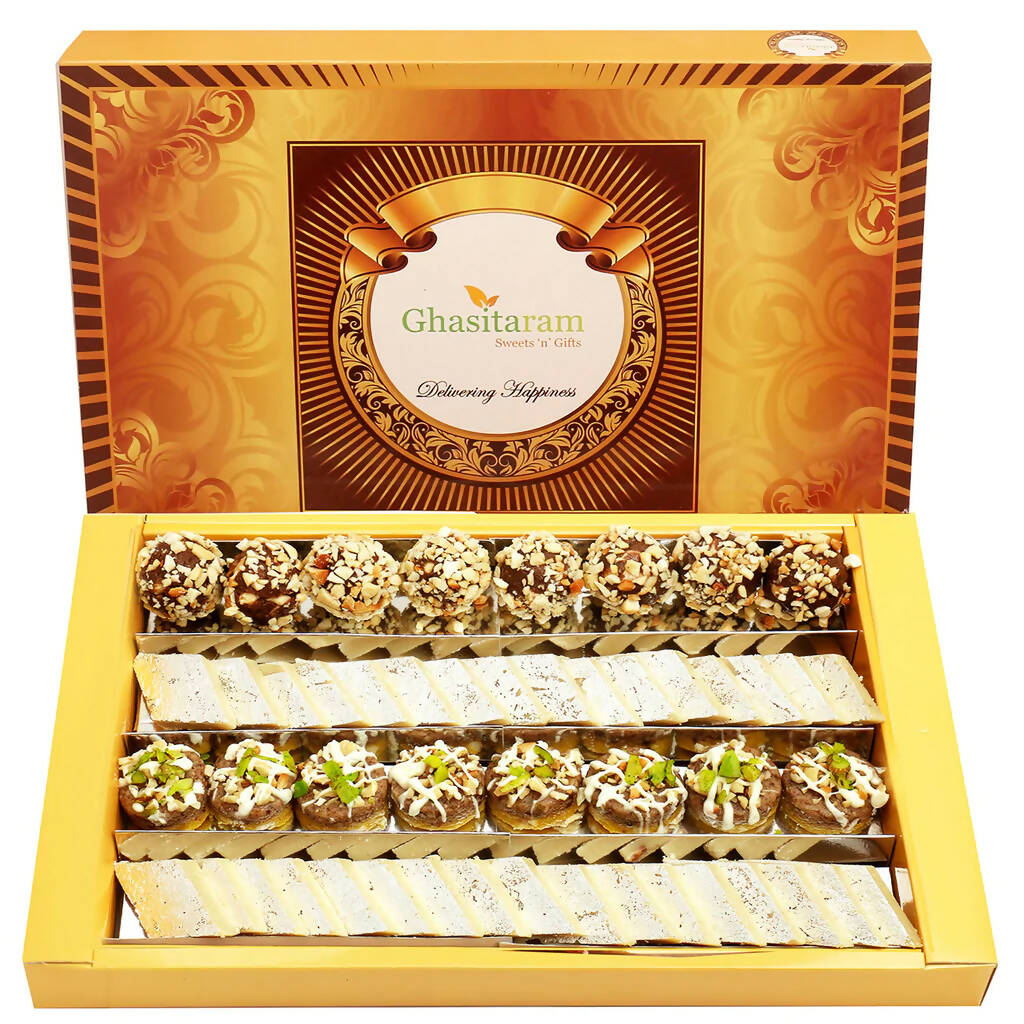 ghasitaram-assorted-box-pure-kaju-katlis,-dryfruit-sweet