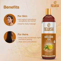 Thumbnail for Newish Cold Pressed Sesame Oil For Hair & Skin