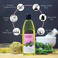 Thumbnail for Soulflower Pure & Natural Rosemary Lavender Healthy Hair Oil