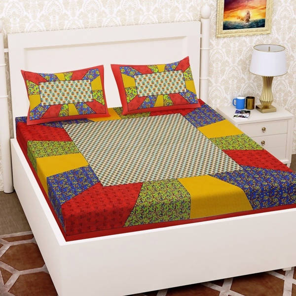 vamika-printed-cotton-red-&-multicolor-bedsheet-with-pillow-covers-(leoc_chok_r
