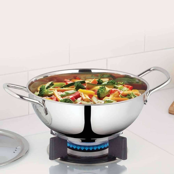 borosil-stainless-steel-deep-kadhai-with-lid,-2.3-litr