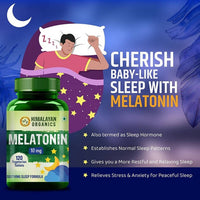 Thumbnail for Himalayan Organics Melatonin 10 mg Vegetarian Tablets