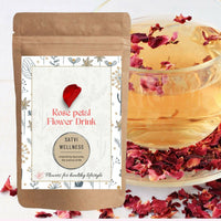 Thumbnail for Satvi Wellness Rose petal flower Tea | Rose petal tea | Rose flower drink mix