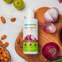 Thumbnail for mamaearth-onion-hair-oil-with-onion-&-redensyl-for-hair-fall-contro