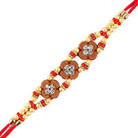 Thumbnail for Ethnic American Diamond Rakhi and Kaju Katli Box Combo