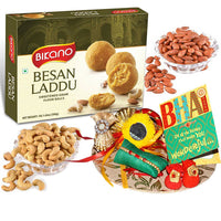 Thumbnail for bikano-besan-laddoo-and-dryfruits-rakhi-gift
