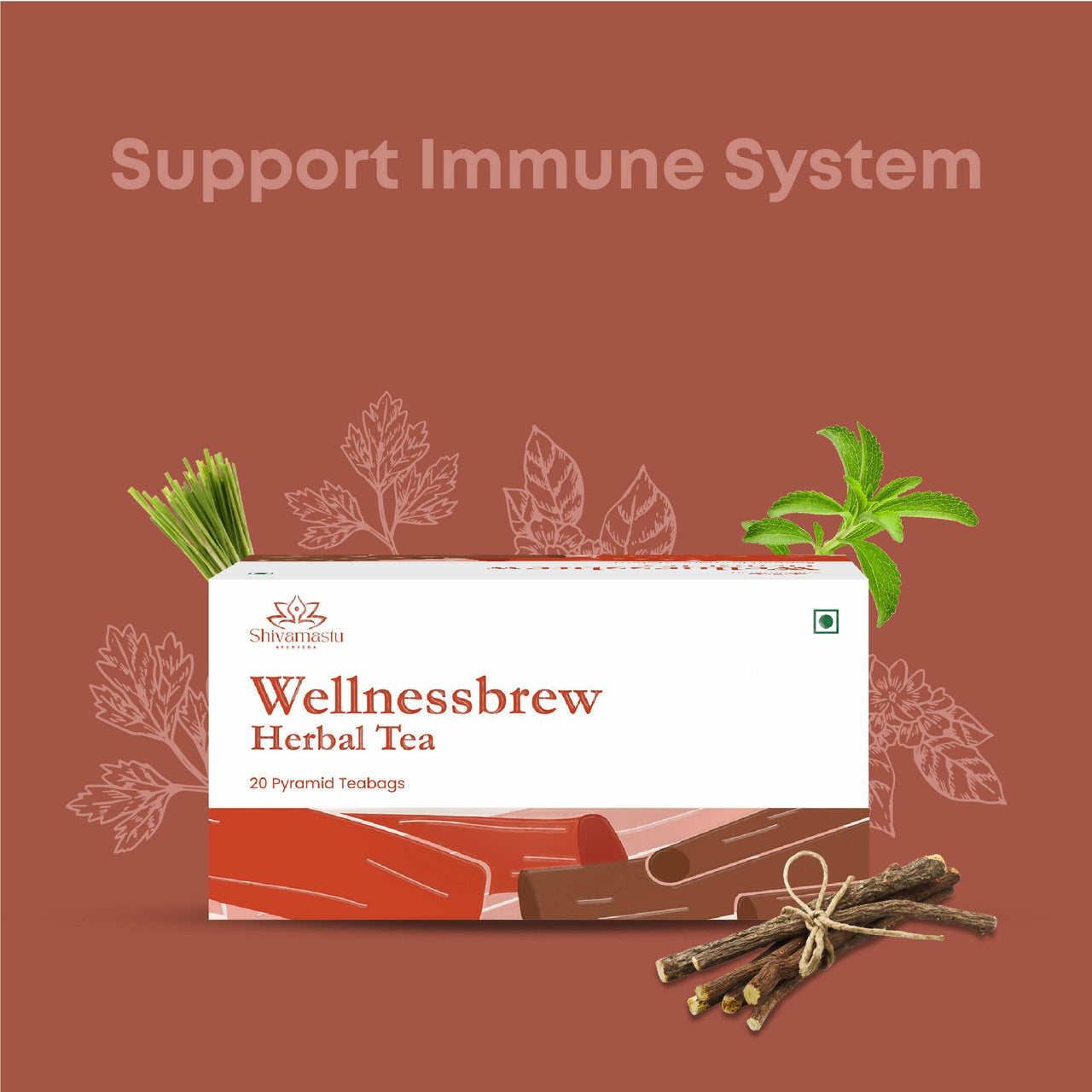 Shivamastu Ayurveda Wellnessbrew Herbal Tea