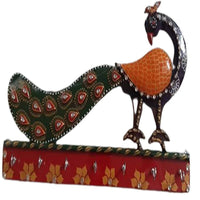 Thumbnail for kundan-handikrafts-peacock-key-chain-holder