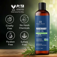Thumbnail for Botanic Hearth 100% Pure Rosemary Oil For Hair Growth, Controls Hair Fall, Promotes New Hair Growth