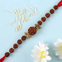 Thumbnail for Rudraksha Divinity Rakhi & Kaju Katli Box