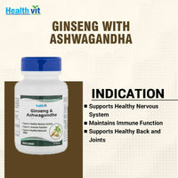 Thumbnail for Healthvit Ginseng & Ashwagandha Capsules