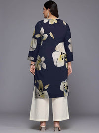 Thumbnail for Plus Size Floral Printed Georgette Kurta