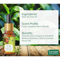 Thumbnail for Vaadi Herbals Tea Tree Oil Therapeutic Grade