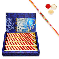Thumbnail for ghasitaram-irish-kaju-katli-with-pearl-beads-rakh