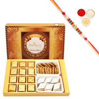 Thumbnail for ghasitaram-mewa-bites,-kaju-katli-and-methi-mathi-with-pearl-beads-rakh