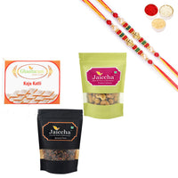 Thumbnail for ghasitaram-kaju-katlis,protein-cashews-and-banarsi-paan-with-pearl-beads-rakh