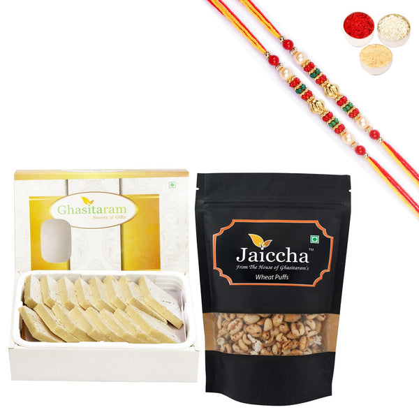 ghasitaram-sugarfree-kaju-katli-and-wheat-puffs-with-pearl-beads-rakh