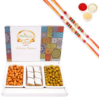 Thumbnail for ghasitaram-assorted-festive-box-of-kaju-katli,crunchy-cashews,crunchy-peanut