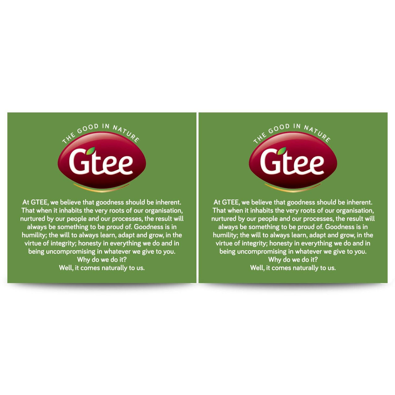 Gtee Green Tea Bags