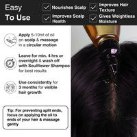 Thumbnail for Soulflower Rosemary Mint Hair Growth Oil For Hair Fall & Dandruff Control, Light Hair Oil