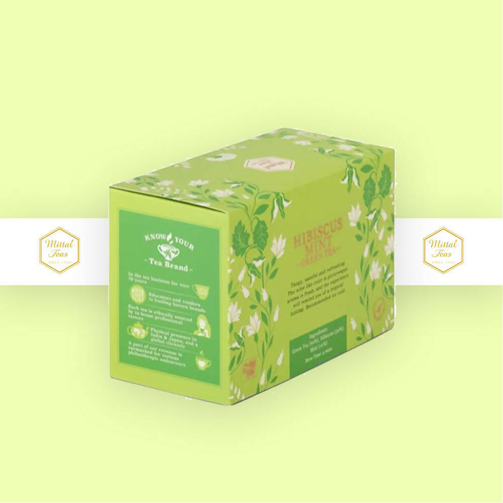 Mittal Teas Hibiscus Mint Green Tea