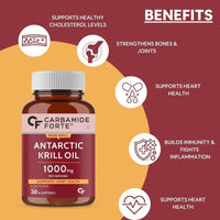 Thumbnail for Carbamide Forte Antarctic Krill Oil 1000mg Softgels