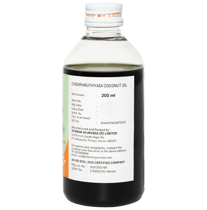 Sitaram Ayurveda Chemparuthyadi Coconut Oil