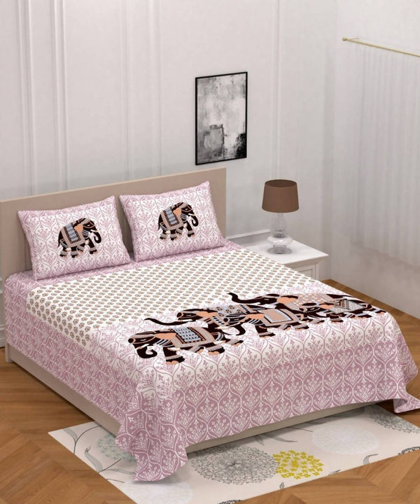 vamika-printed-cotton-peach-bedsheet-with-pillow-covers-(pm-hathi-peach