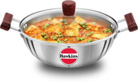 Thumbnail for hawkins-triply-stainless-steel-kadhai-28-cm-diameter-with-lid-4-l-(ssk40g