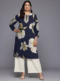 Thumbnail for Plus Size Floral Printed Georgette Kurta