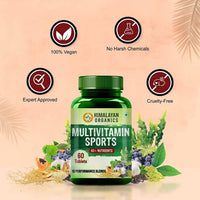 Thumbnail for Himalayan Organics Multivitamin Sports 60 + Vital Nutrients Tablets