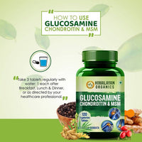 Thumbnail for Himalayan Organics Glucosamine Chondroitin & MSM Vegetarian Tablets