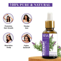 Thumbnail for Sesa Ayurvedic Rosemary Essential Oil For Hair Growth