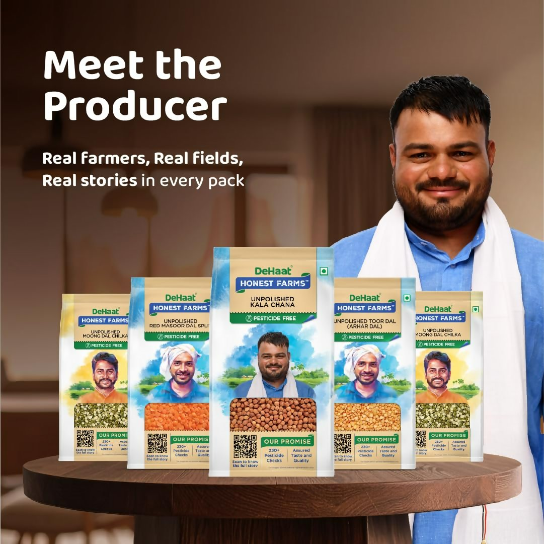 Dehaat Honest Farms Unpolished Kala Chana