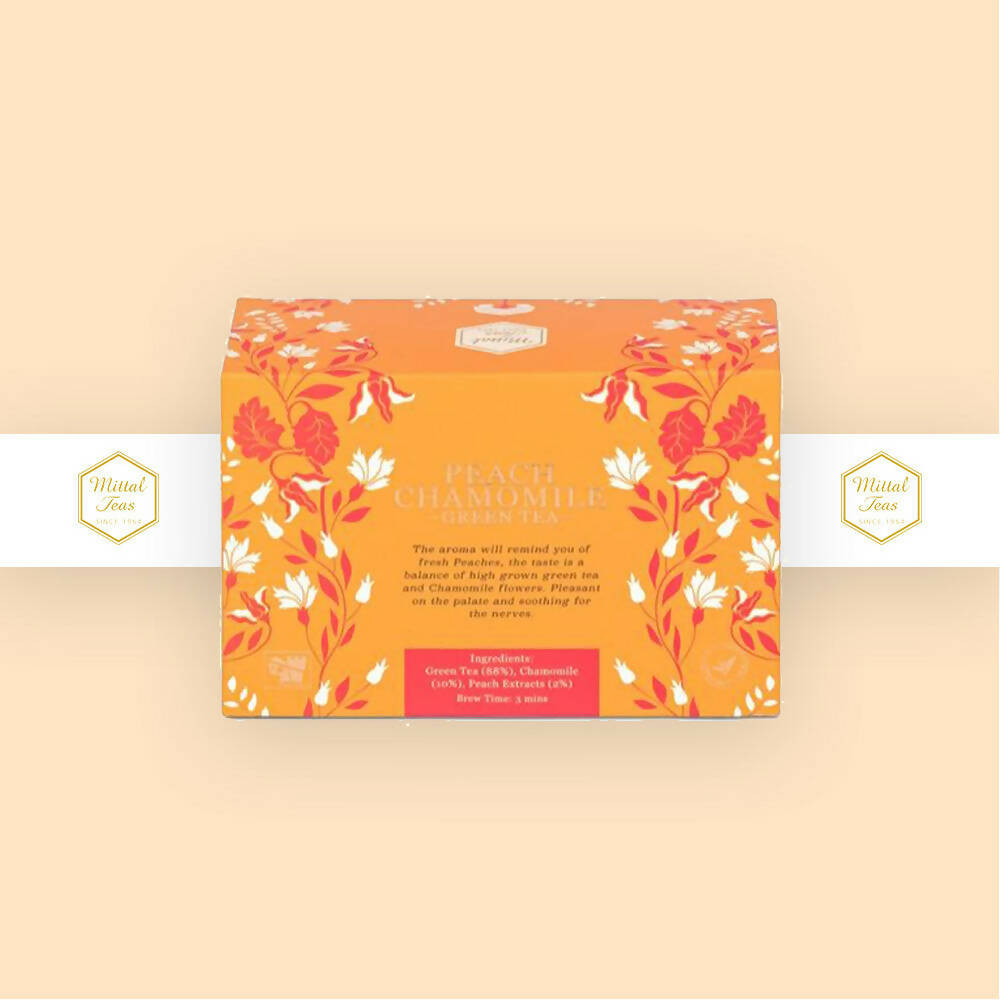 Mittal Teas Peach Chamomile Green Tea