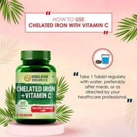 Thumbnail for Himalayan Organics Chelated Iron Plus Vitamin C Tablets