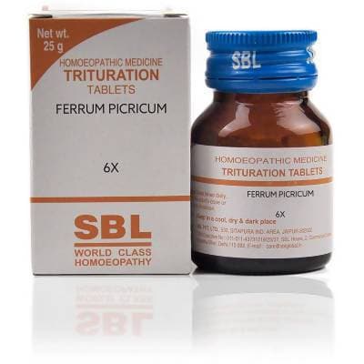 sbl-homeopathy-ferrum-picricum-trituration-table