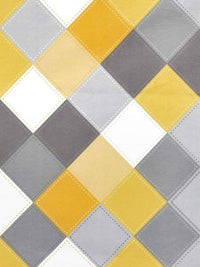 Thumbnail for Vamika Printed Cotton Yellow & Multicolor Bedsheet With Pillow Covers (LEOC_CHECK_Y)