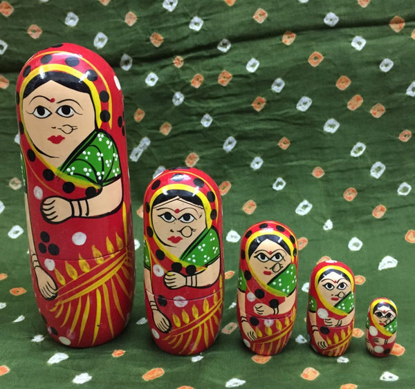 elite-trading-wooden-indian-nesting-doll-set-for-girls-(5-dolls