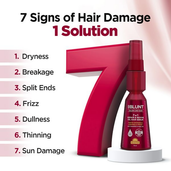 BBlunt 7 in 1 Repair & Revive Oil Hair Serum