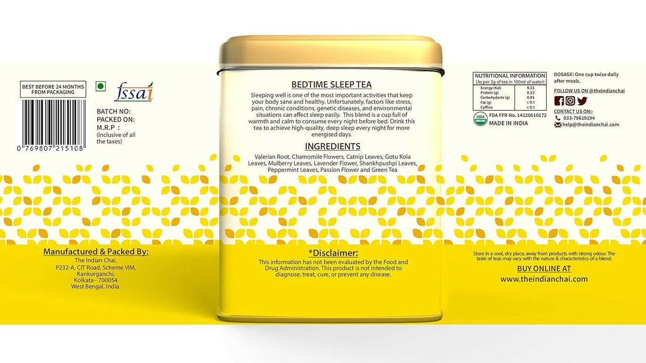 The Indian Chai â Bedtime Sleep Tea