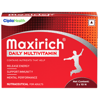 Thumbnail for cipla-maxirich-daily-multivitamin-softgel-for-energy-immunity-&-performanc